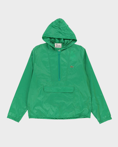 Vintage 90s IZOD Lacoste Green Hooded Anorak Jacket - L