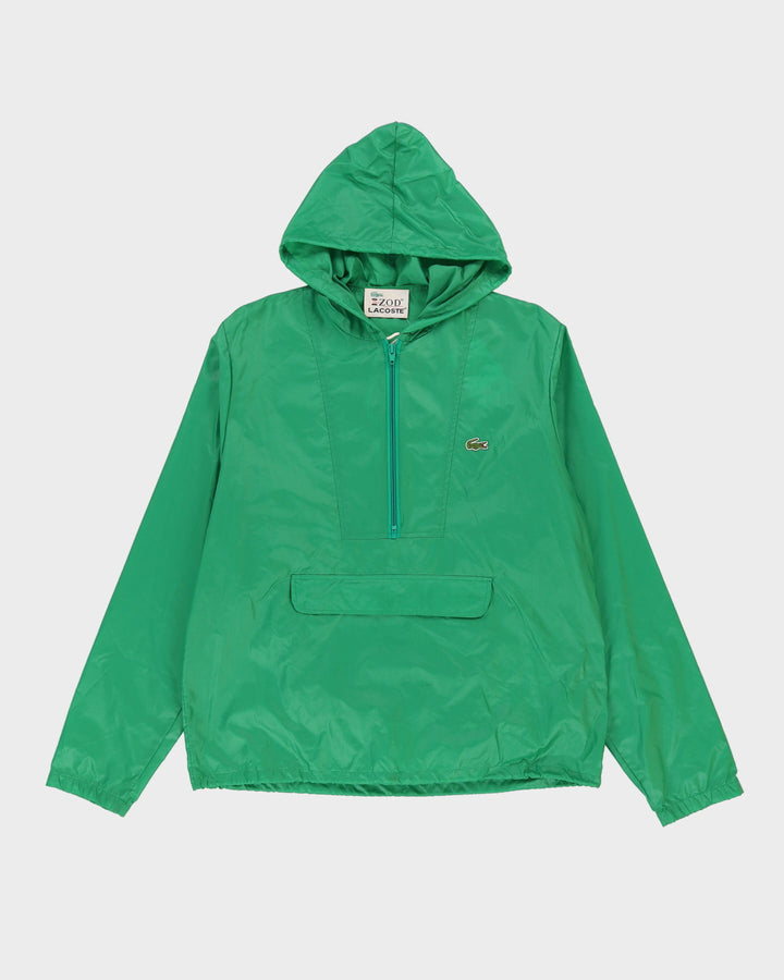 Vintage 90s IZOD Lacoste Green Hooded Anorak Jacket - L