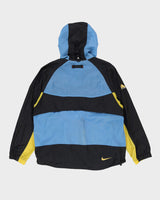 Nike ACG Blue / Black / Yellow Full-Zip Hooded Anorak Jacket - M