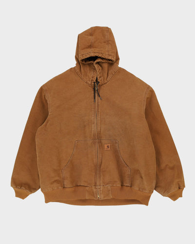 Carhartt Beige Hooded Workwear / Chore Jacket - XXXL