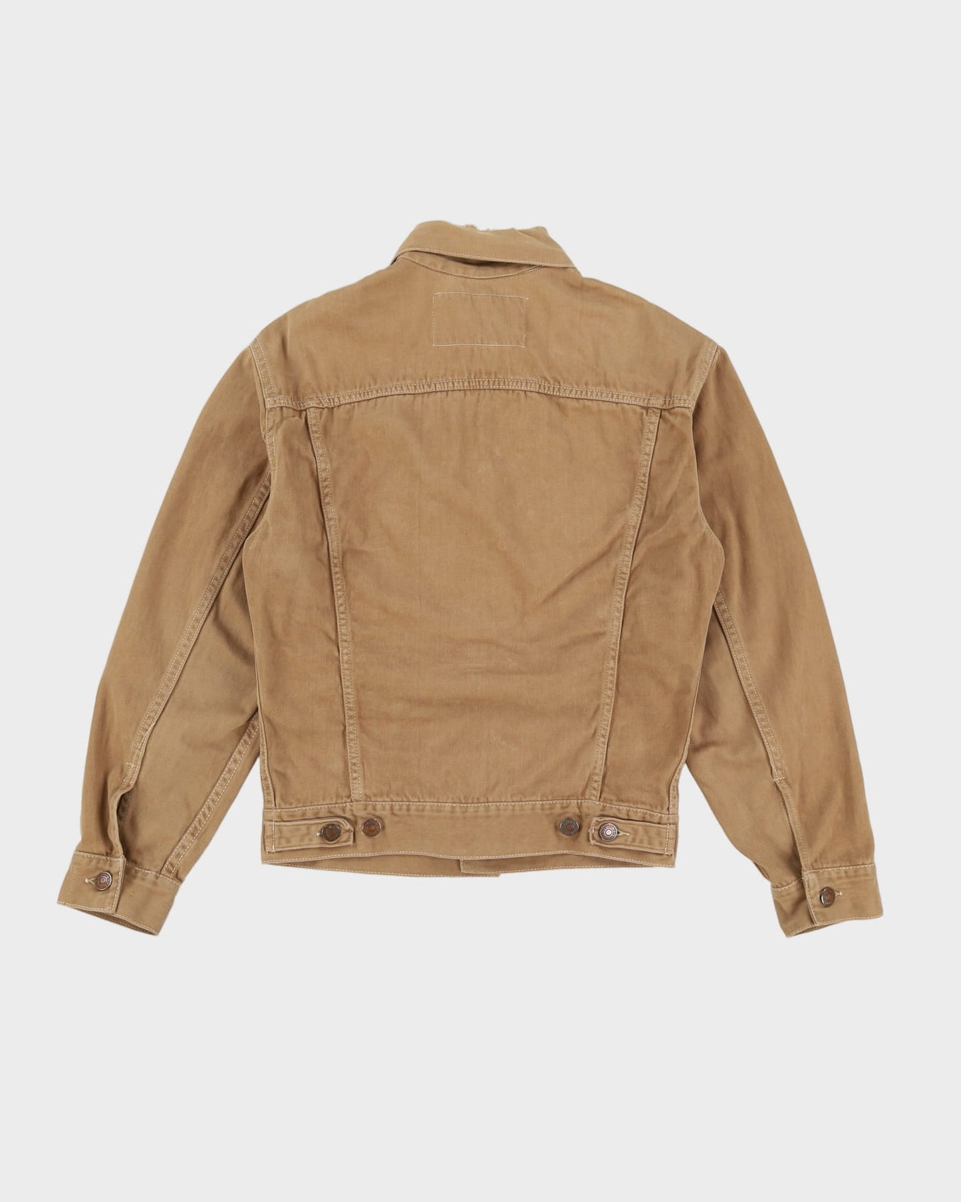 Vintage 90s Levi's Slim Fit Beige Denim Jacket - XS