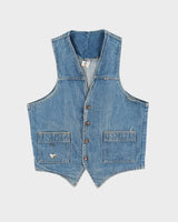 Vintage GWG 1970s Denim Waistcoat - S