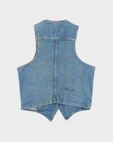Vintage GWG 1970s Denim Waistcoat - S