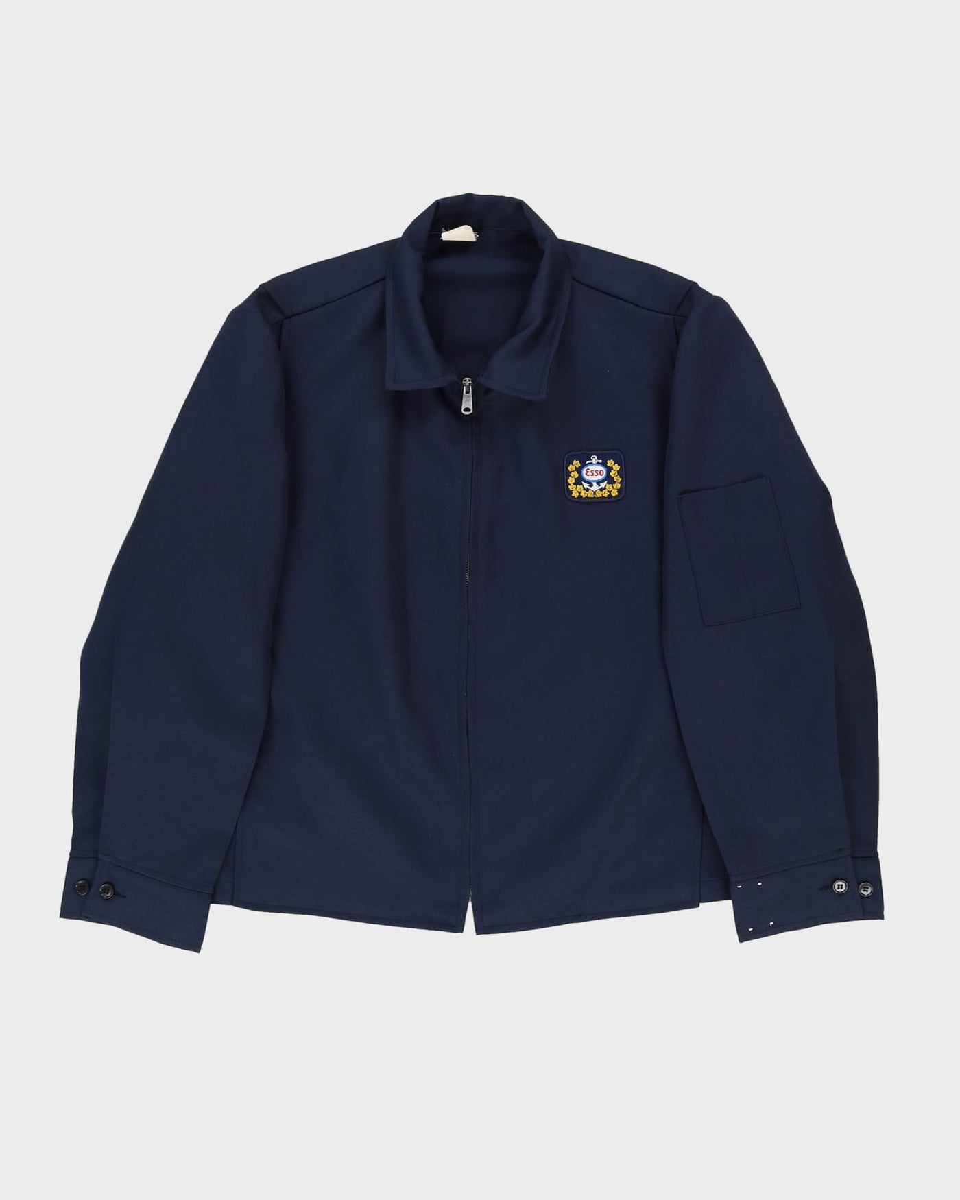 Vintage 80s Esso Navy Work / Bomber Jacket - XL