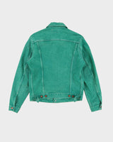 Vintage 70s Spitfire Deadstock With Tags Green Denim Jacket - S