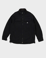 Carhartt Black Full Zip Windbreaker Jacket - XXL