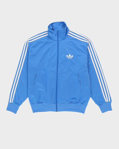Adidas Blue / White Striped Oversized Track Jacket - L