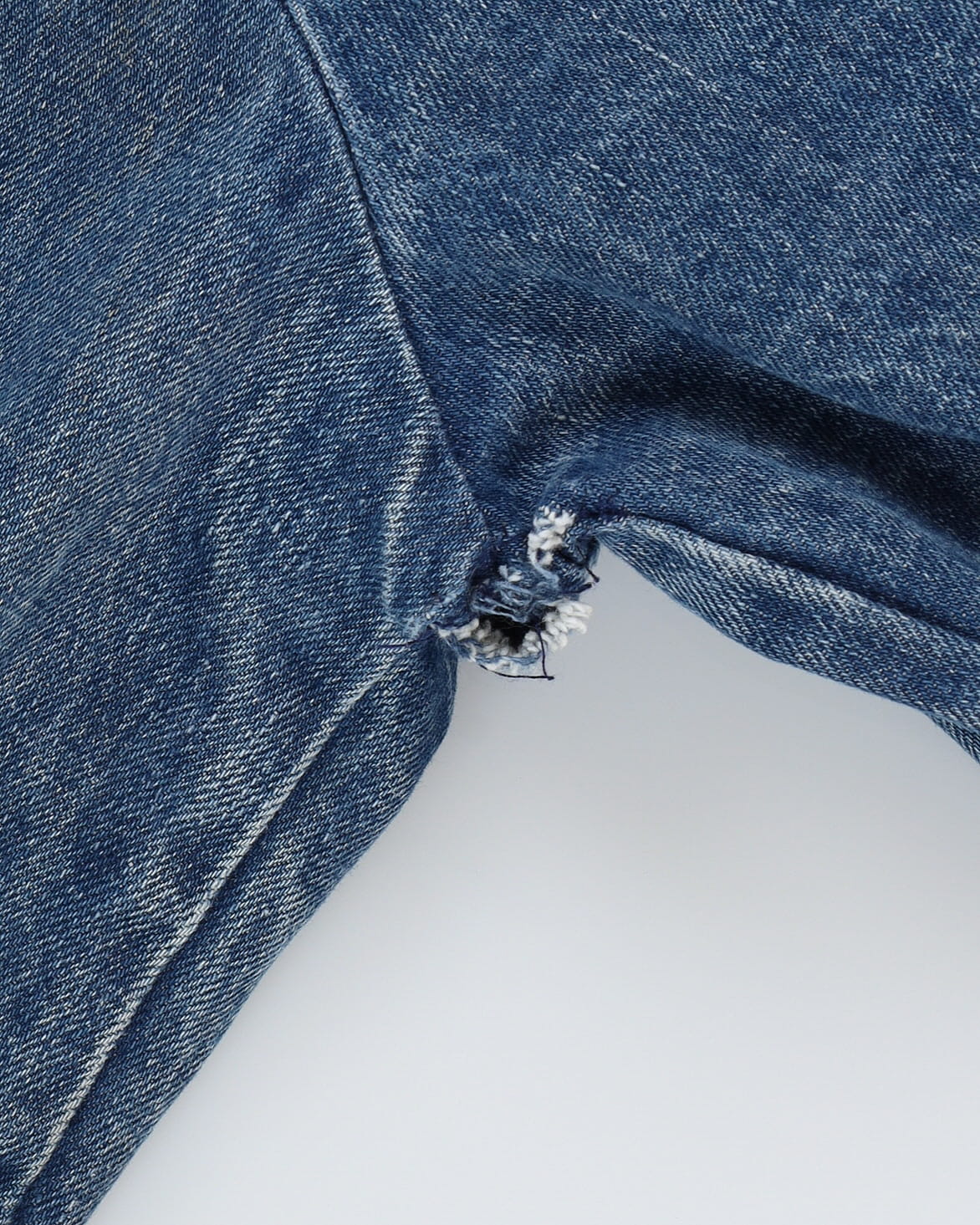 Vintage 70s LEE Storm Rider Fleece Lined Blue Long Fit Denim Jacket - XL