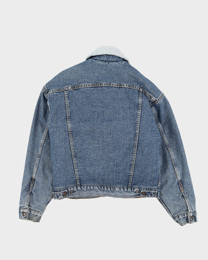 Vintage 90s Levi's Fleece Lined Blue Denim Jacket - M