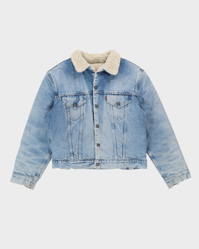 Vintage 80s Levi's Fleece-Lined Denim Trucker Jacket - M