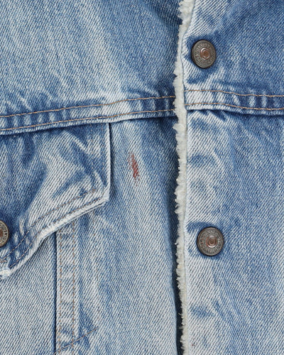 Vintage 80s Levi's Fleece-Lined Denim Trucker Jacket - M