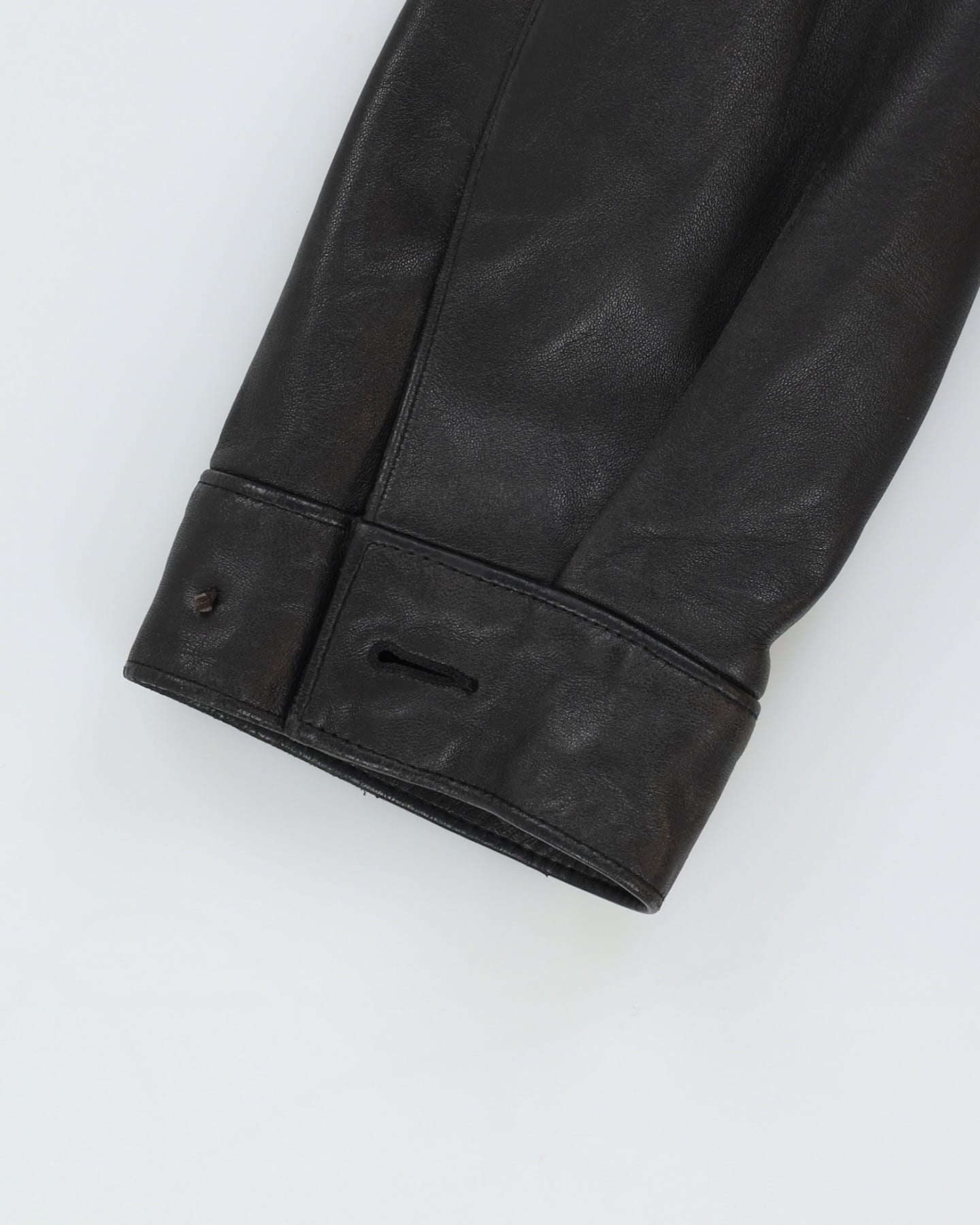 Vintage 90s Ralph Lauren Black Leather Jacket - L – Rokit