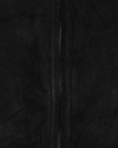 Matt Kenseth Nascar Chase Authentics Padded Lined Black / Yellow Leather Jacket - L