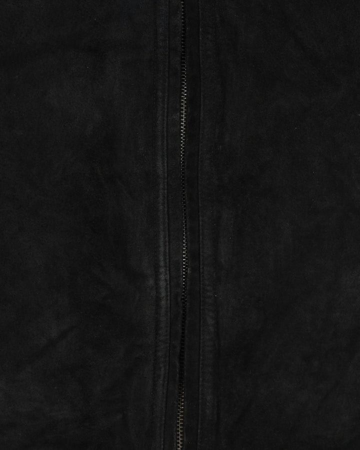 Matt Kenseth Nascar Chase Authentics Padded Lined Black / Yellow Leather Jacket - L