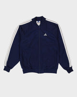 Vintage 90s Adidas Navy Track Jacket - M