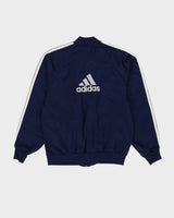 Vintage 90s Adidas Navy Track Jacket - M