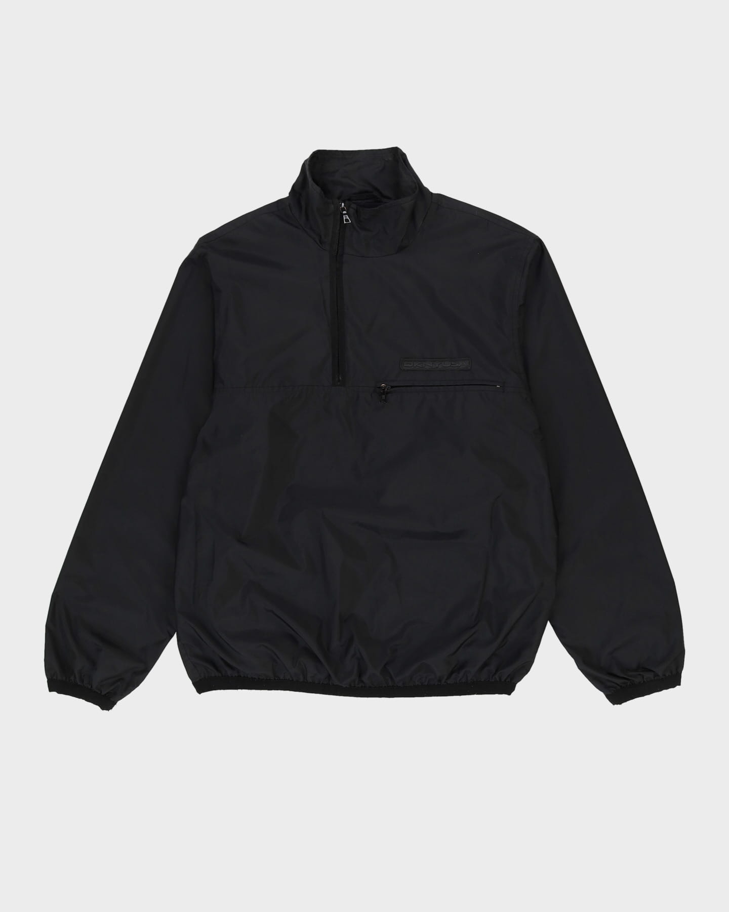 DKNY Black Quarter-Zip Windbreaker Jacket - M