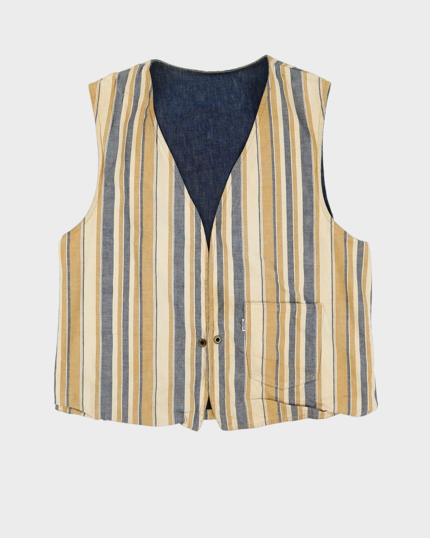 Vintage 70s Levi's Big E Reversible Sleeveless Jacket - L