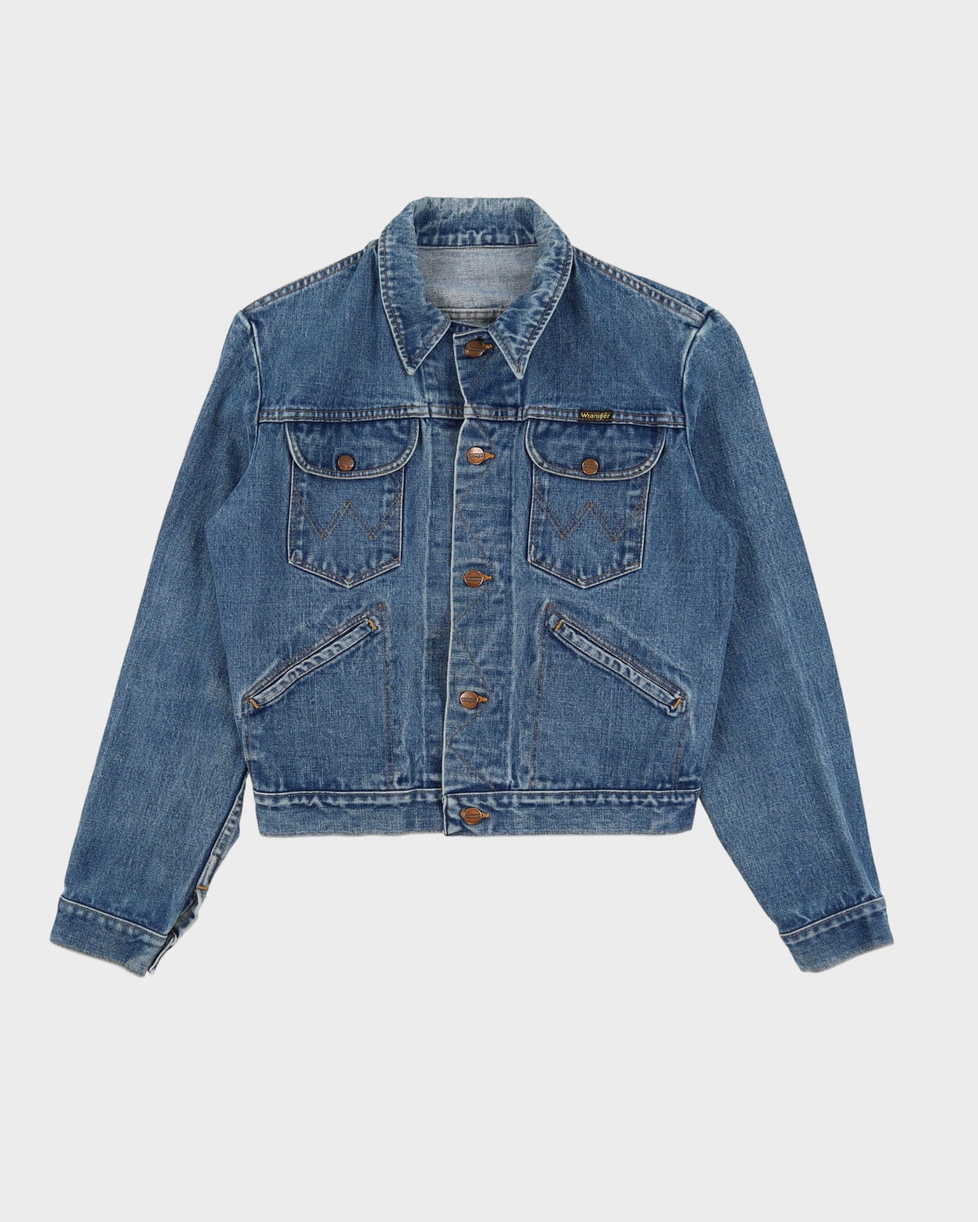 Vintage 70s Wrangler Blue Denim Jacket - L