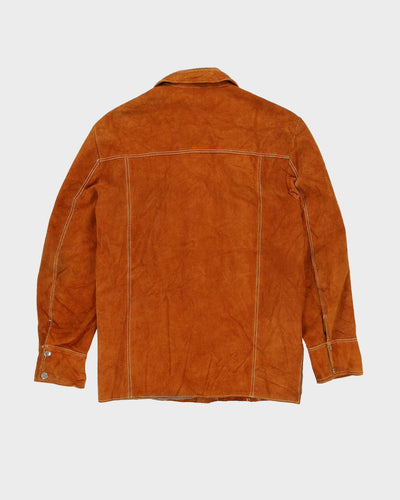 Vintage 70s Contrast Stitch Leather Jacket - M