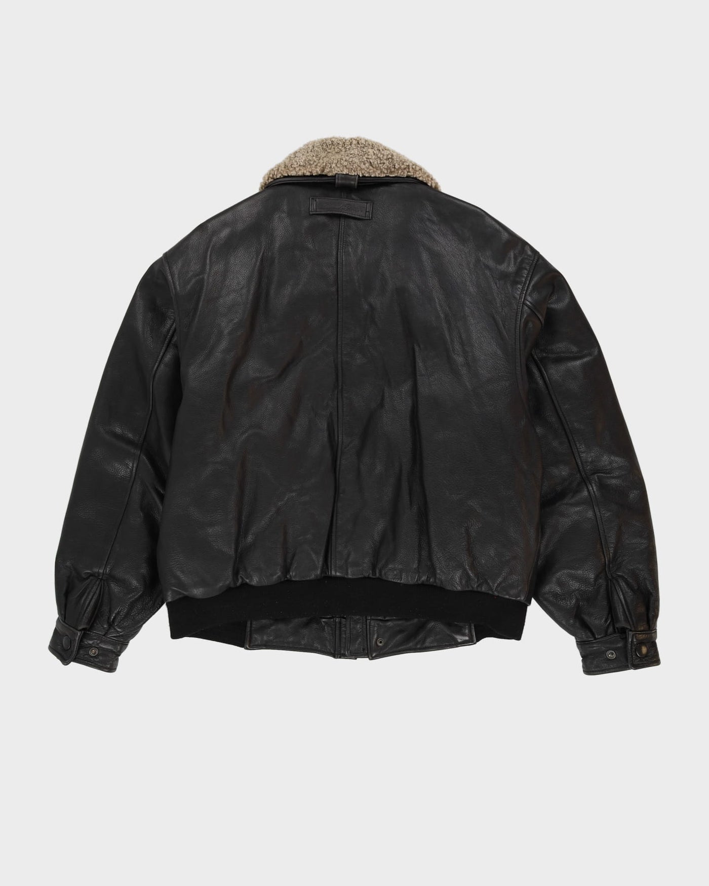 Eddie Bauer Black Leather Jacket - M