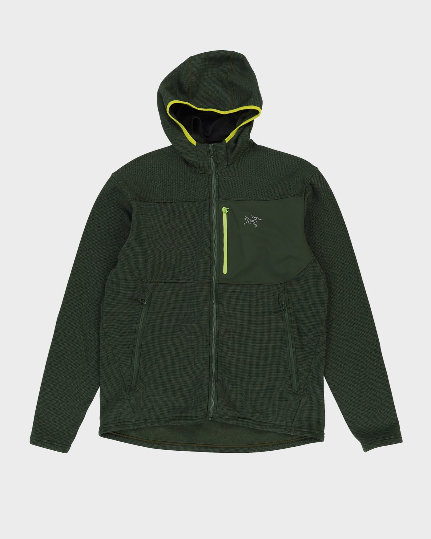 Arc'Teryx Green Full-Zip Hooded Anorak Jacket - L