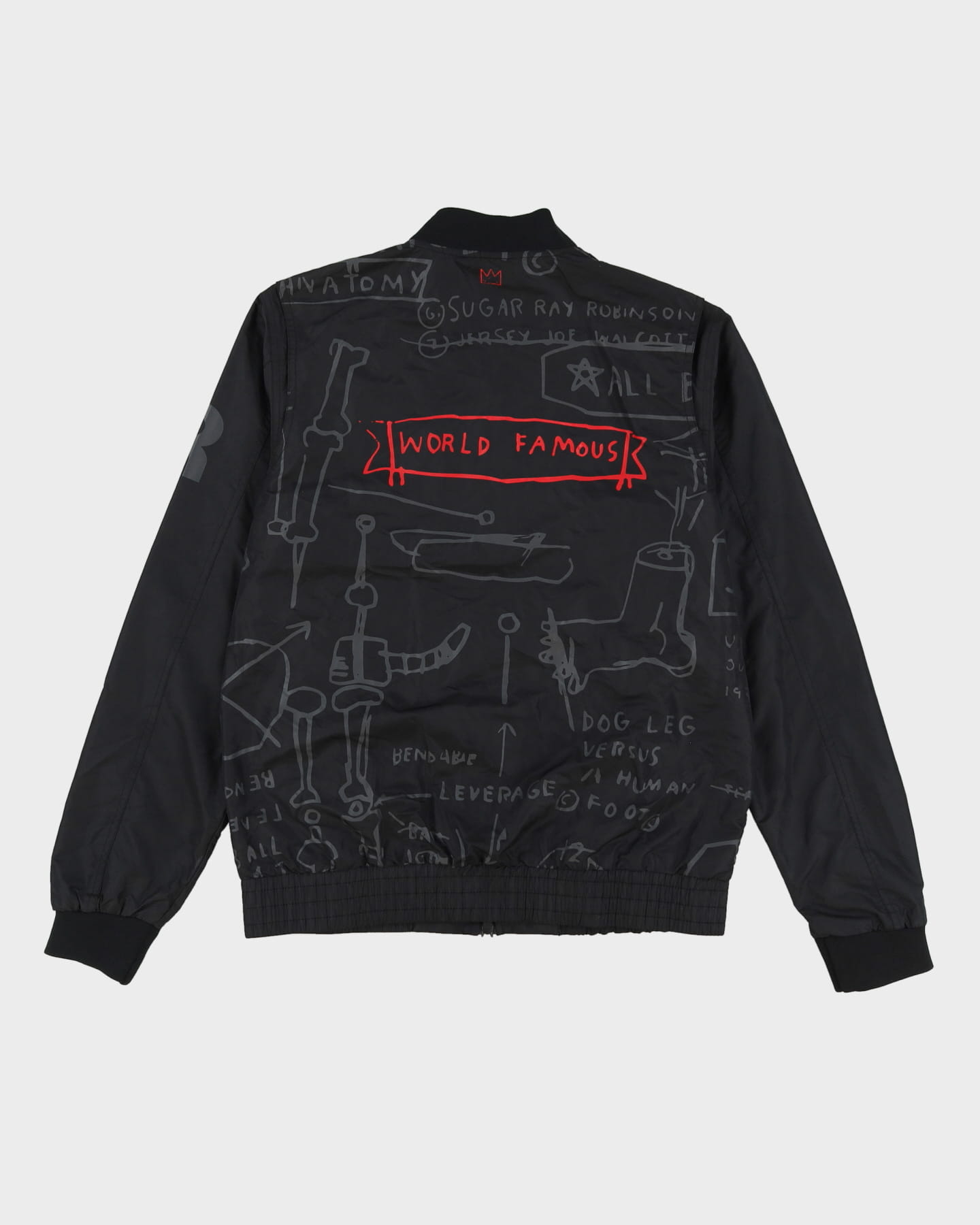 Reebok X Jean Michael Basquiat X Swizz Beats Black Hooded Anorak Jacket - M