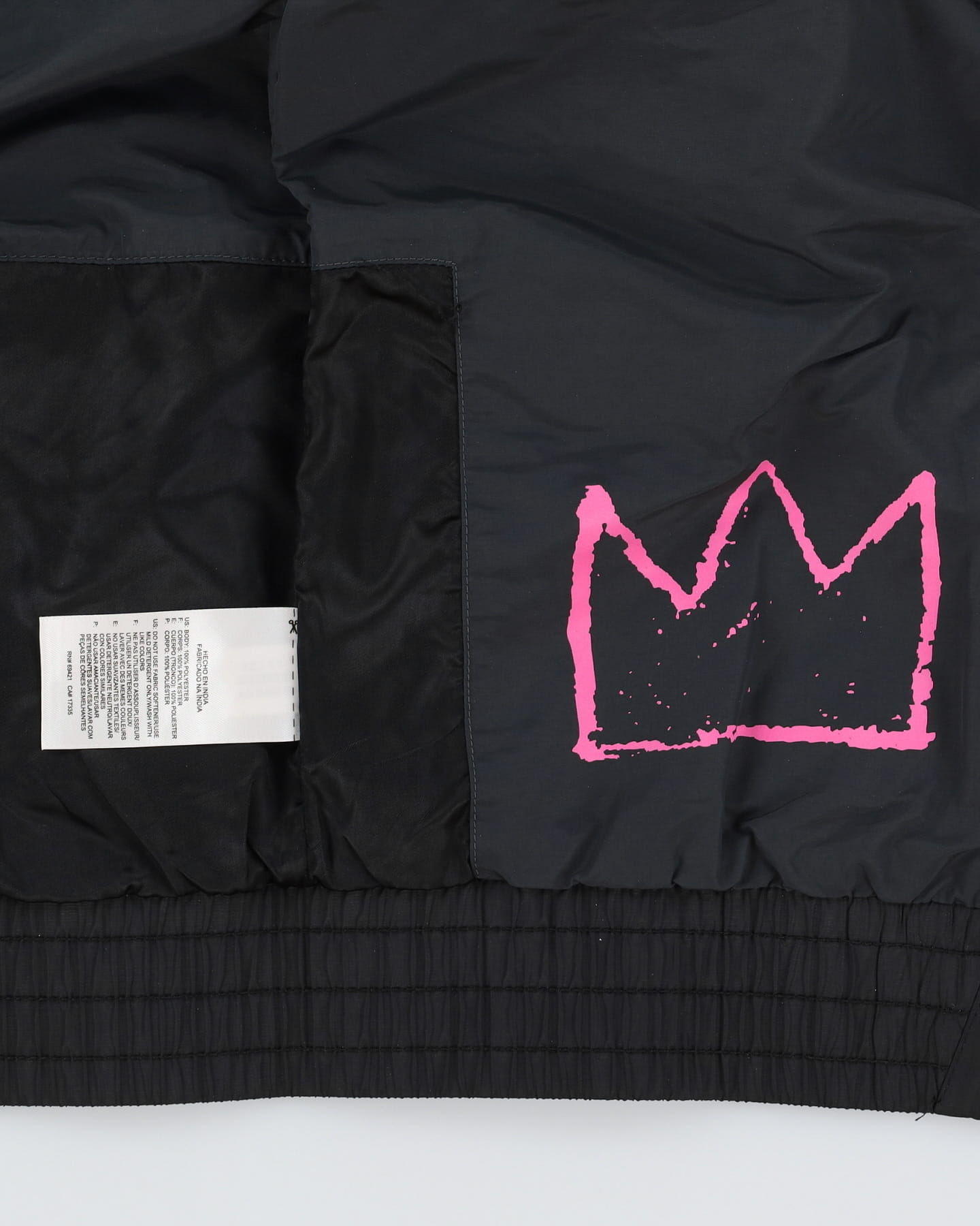 Reebok X Jean Michael Basquiat X Swizz Beats Black Hooded Anorak Jacket - M