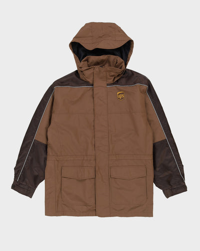 UPS Postal Brown Windbreaker Jacket - S