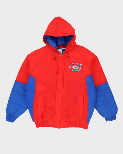 Vintage 90s Montreal Canadiens NHL Red / Blue Jacket - L