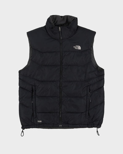 The North Face Black 550 Padded Gilet / Sleeveless Puffer Jacket - L