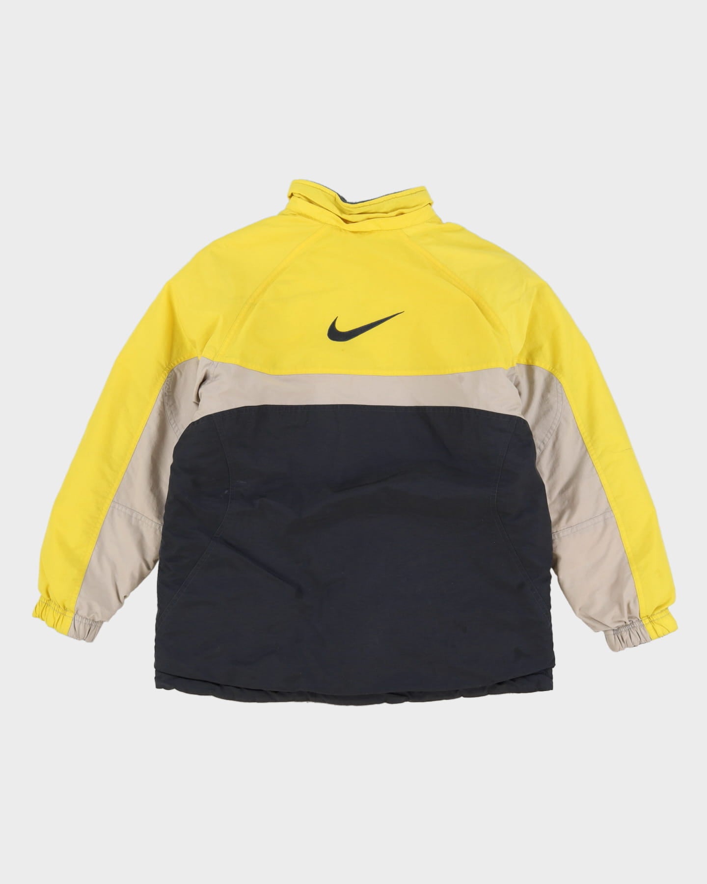 00s Nike Yellow / Grey Padded Jacket - M