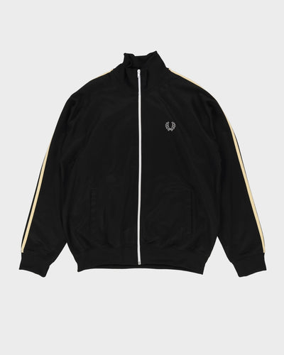 00s Fred Perry Black Track Jacket - L