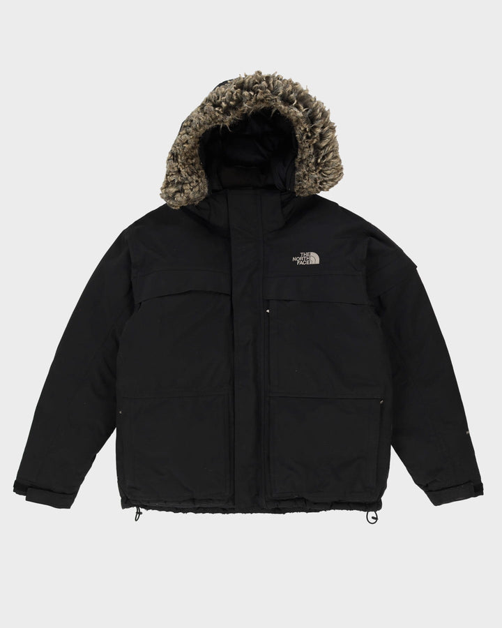 The North Face Black HyVent Hooded Puffer Jacket - M