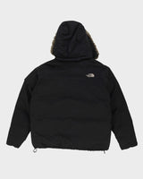 The North Face Black HyVent Hooded Puffer Jacket - M
