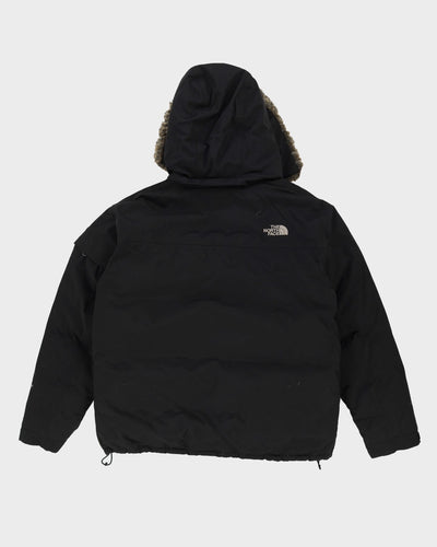 The North Face Black HyVent Hooded Puffer Jacket - M