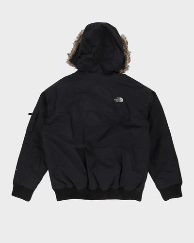 Deadstock With Tags The North Face Black 550 Fill Down HyVent Hooded Puffer Jacket - L