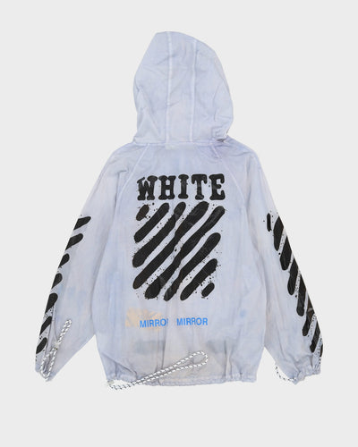 Off-White Grey Hooded Anorak Jacket - M