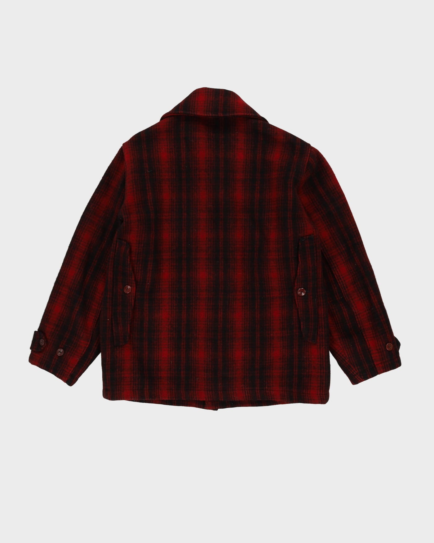 Vintage 50s Woolrich Red Check Patterned Padded Jacket - L / XL