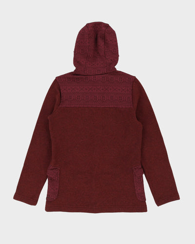 Patagonia Burgundy Hooded Jacket - M