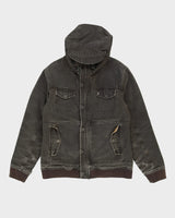 Sitka Heavyweight Grey Hooded Anorak Jacket - L