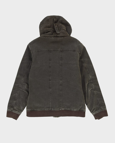 Sitka Heavyweight Grey Hooded Anorak Jacket - L