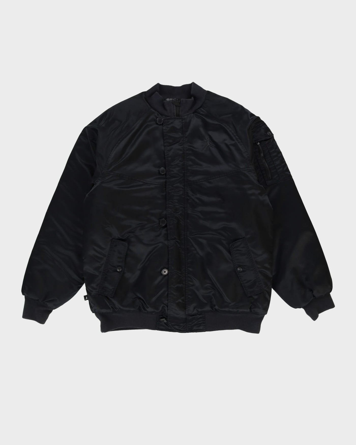 Jordan Padded Black Padded Bomber Jacket - M