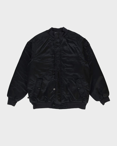 Jordan Padded Black Padded Bomber Jacket - M