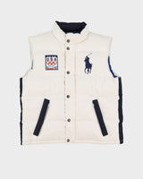 Ralph Lauren 2010 Olympics Team USA White Puffer Gilet - L