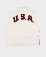 Ralph Lauren 2010 Olympics Team USA White Puffer Gilet - L