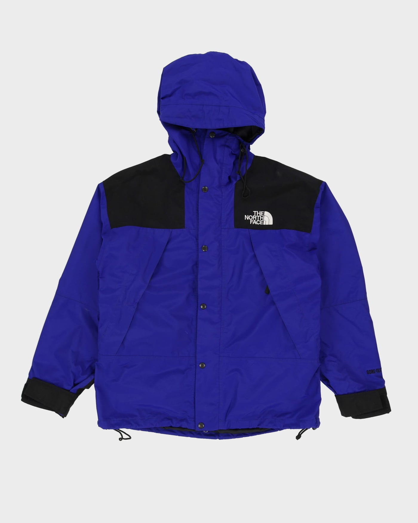 Vintage 90s The North Face Blue Hooded Anorak Jacket - L
