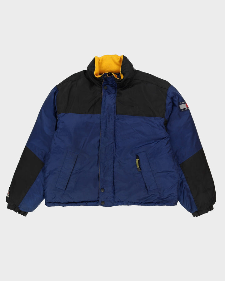 Vintage 90s Tommy Hilfiger Navy / Black Padded Puffer Jacket - L