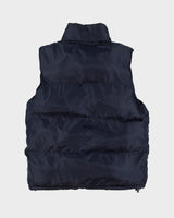 Vintage 90s Avirex Navy Gilet Sleeveless Puffer Jacket - M