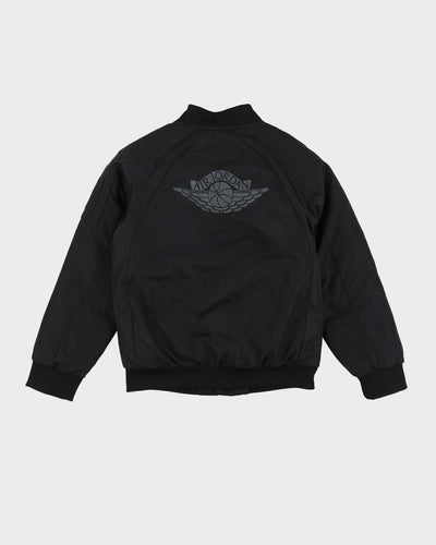 Jordan Black Padded Bomber Jacket - M